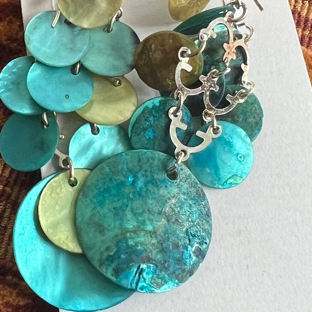 Elegant Turquoise and Silver Dangle Earrings